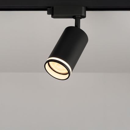 Spot para sistema de trilho monofásico PIPE 1xGU10/10W/230V preto