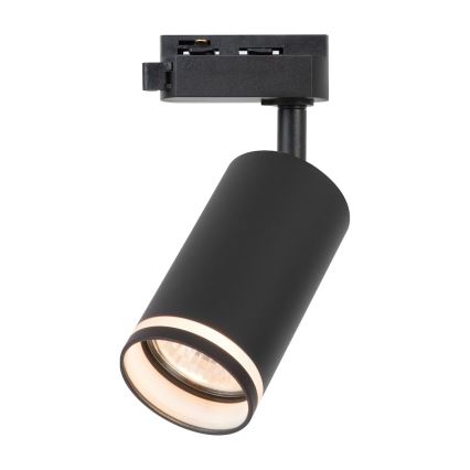 Spot para sistema de trilho monofásico PIPE 1xGU10/10W/230V preto