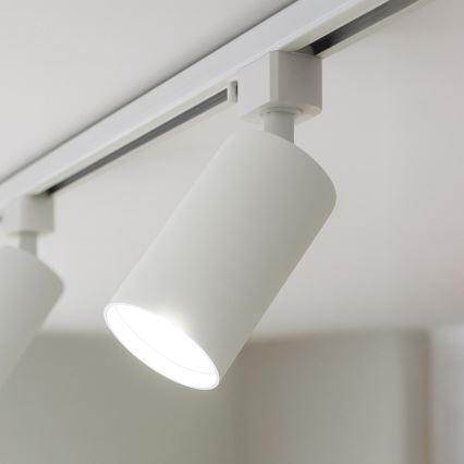 Spot para sistema de trilho monofásico TIGER 1xGU10/10W/230V branco