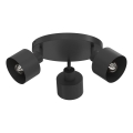 Spot PARKLA 3xE27/15W/230V preto