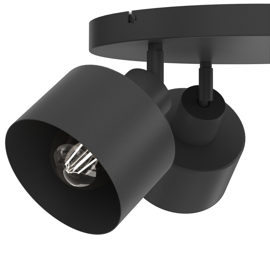 Spot PARKLA 3xE27/15W/230V preto