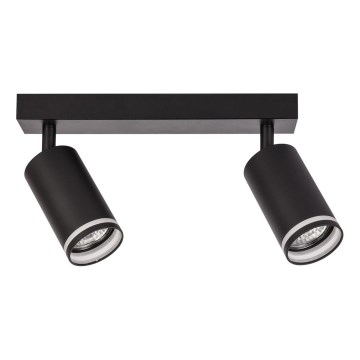 Spot PIPE 2xGU10/10W/230V preto