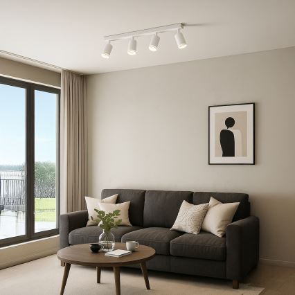 Spot PIPE 4xGU10/10W/230V branco