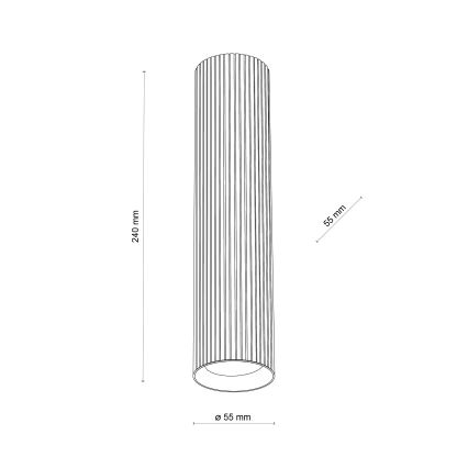 Spot TUNE L 1xGU10/10W/230V 24 cm branco