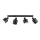Spot ZORENA 4xE27/15W/230V preto