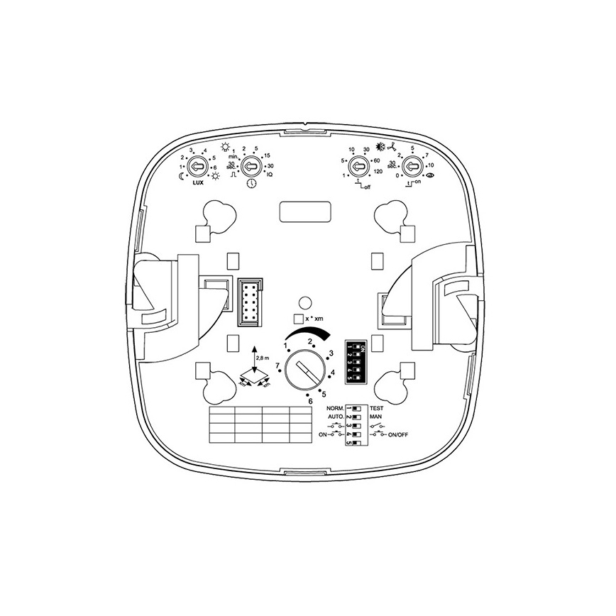 Steinel 000356 - Sensor de presença IR Quattro 8m COM2 branco