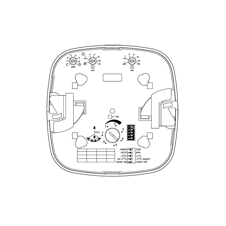 Steinel 002756 - Detetor de presença IR Quattro 24m DALI-2 APC branco