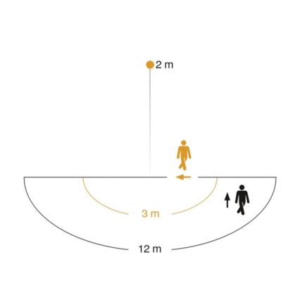STEINEL 005535 - Iluminação de parede exterior com sensor L585S 1xE27/60W preto IP44