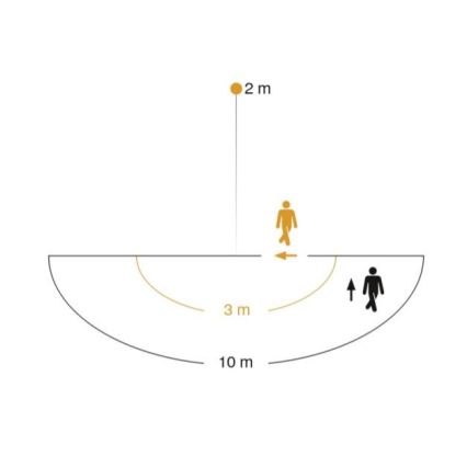 STEINEL 005917 - Iluminação de parede exterior com sensor L585S 1xE27/60W branco IP44