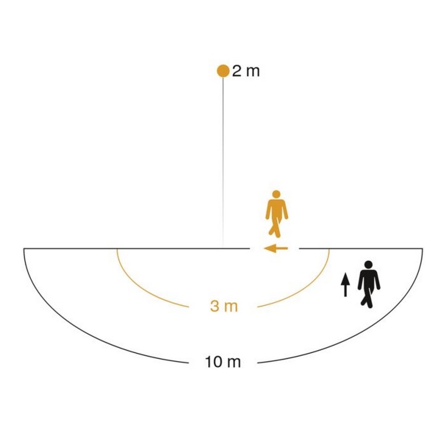 Steinel 009816 - Iluminação de parede exterior com sensor L 22 S 1xE27/60W/230V IP44