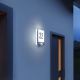 STEINEL 010454 –⁠ Sinal com o Número de Casa LED com sensor de movimento L220LED LED / 7.5 W Inoxidável IP44