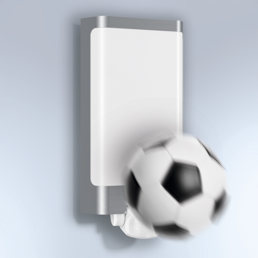 STEINEL 010461 - Luminária exterior LED com sensor L240LED LED/7,5W inox IP44