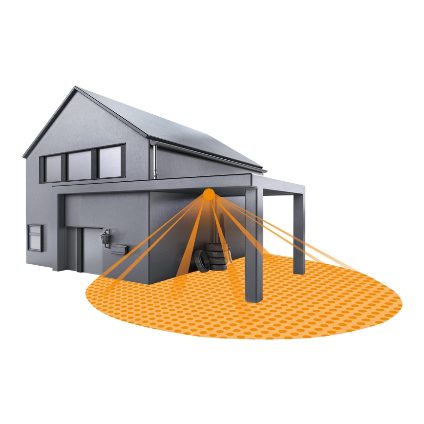 STEINEL 032852 - Sensor de movimento embutido de exterior IS360-1DE preto IP54