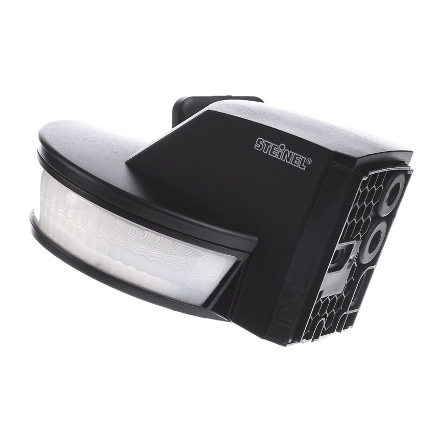STEINEL 034979 - Sensor de movimento exterior SenslQ S preto IP54 + controlo remoto