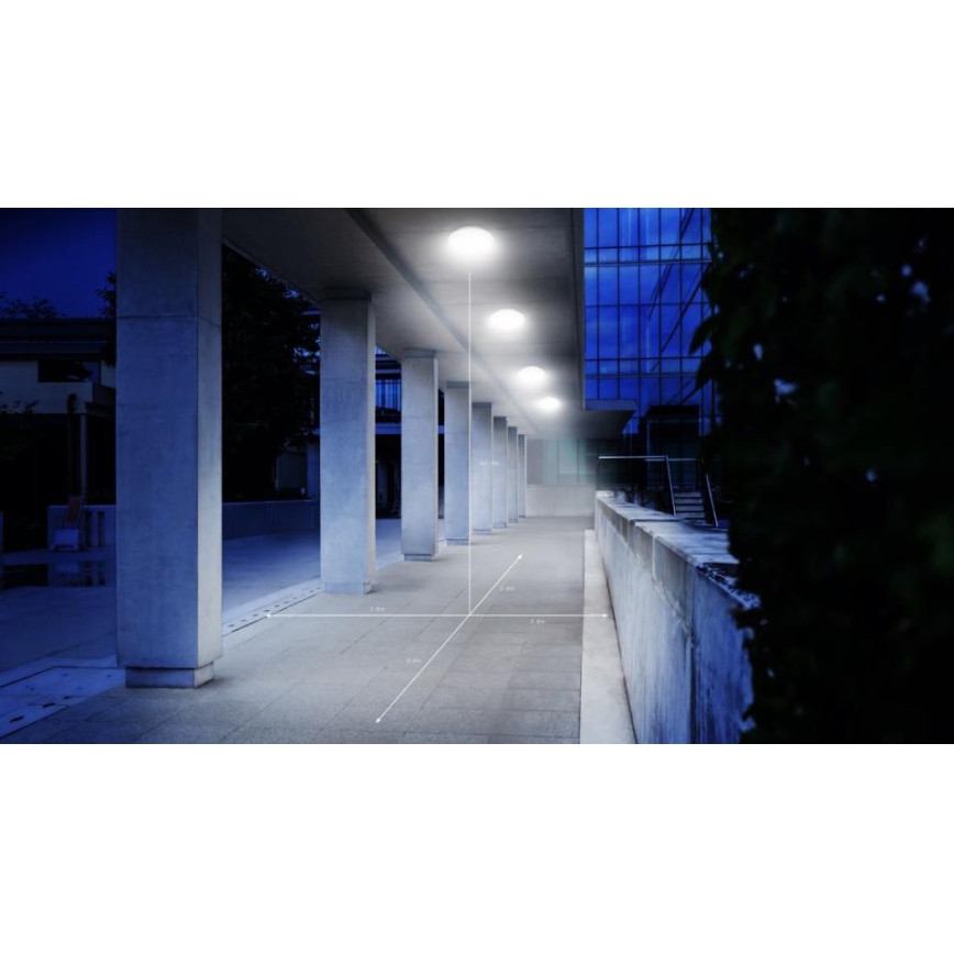 Steinel 035433 - Iluminação de exterior LED com sensor QUATTRO LED/14W/230V IP54