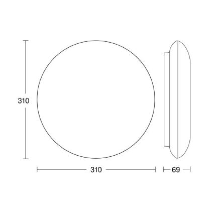 Steinel 035440 - Iluminação de exterior LED com sensor QUATTRO LED/10W/230V IP54