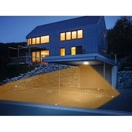 Steinel 035440 - Iluminação de exterior LED com sensor QUATTRO LED/10W/230V IP54