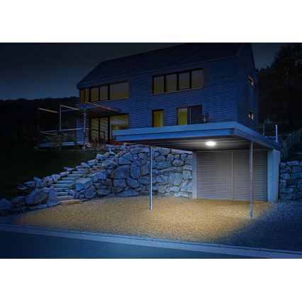 Steinel 035440 - Iluminação de exterior LED com sensor QUATTRO LED/10W/230V IP54