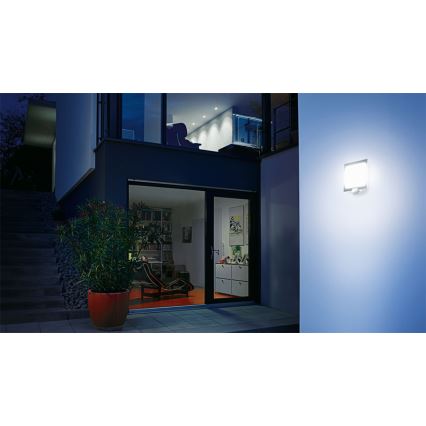 STEINEL 035693 - Iluminação de parede exterior com sensor L20 1xE27/60W/230V IP44