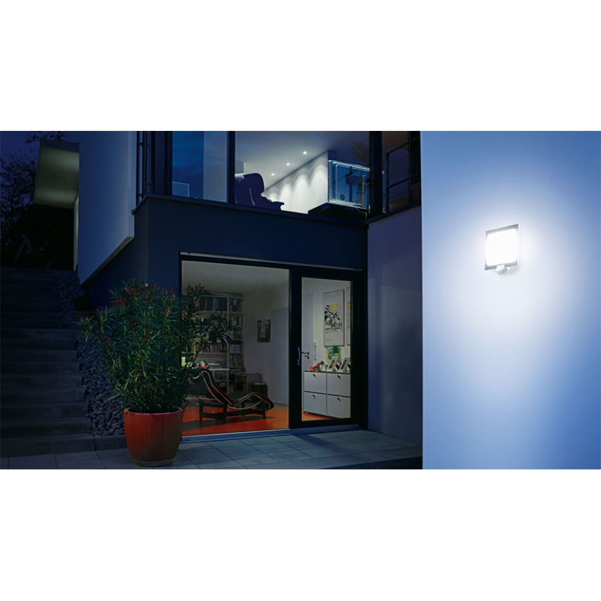 STEINEL 035693 - Iluminação de parede exterior com sensor L20 1xE27/60W/230V IP44