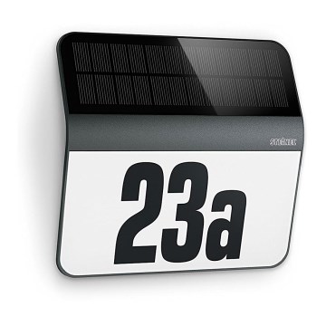 STEINEL 035730 - Número de casa solar LED XSolar LH-N LED/0,03W IP44 2500 mAh