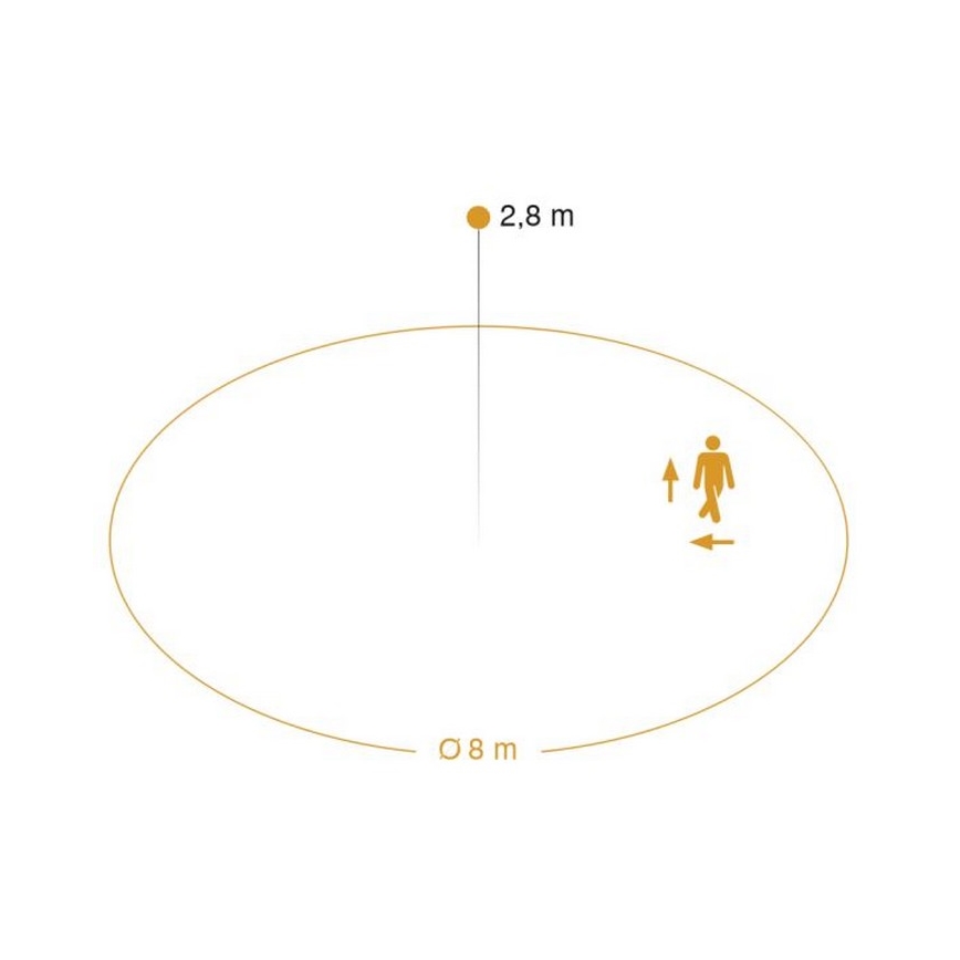 Steinel 052539 - Iluminação de teto LED com sensor LED/9,5W/230V