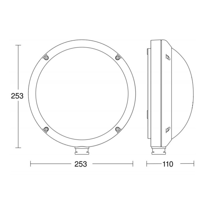 STEINEL 053079 - LED Iluminação de parede exterior com sensor L330 LED/9W/230V 3000K IP44
