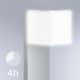 Steinel 055486 - Iluminação para poste exterior LED com sensor CUBO LED/9,5W/230V IP44 prateado