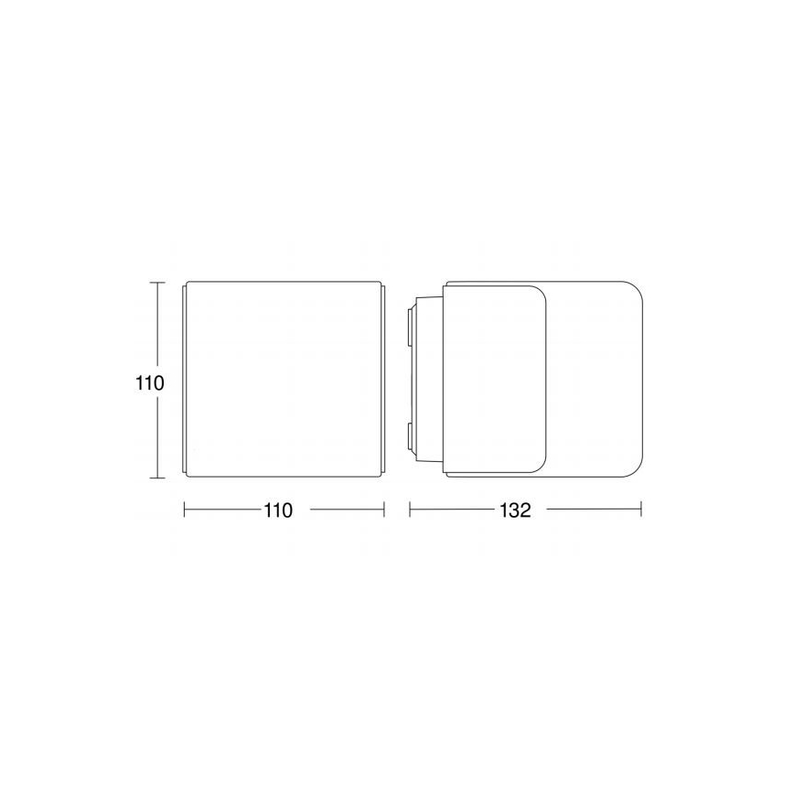 Steinel 055523 - Iluminação exterior LED com sensor L 835 LED/9,5W/230V IP44 prateado
