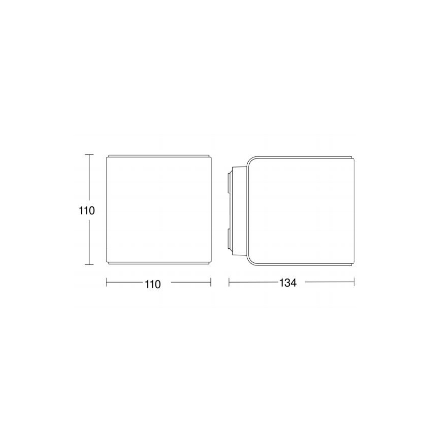 Steinel 055547 - Iluminação exterior LED com sensor L 840 LED/9,5W/230V IP44 prateado