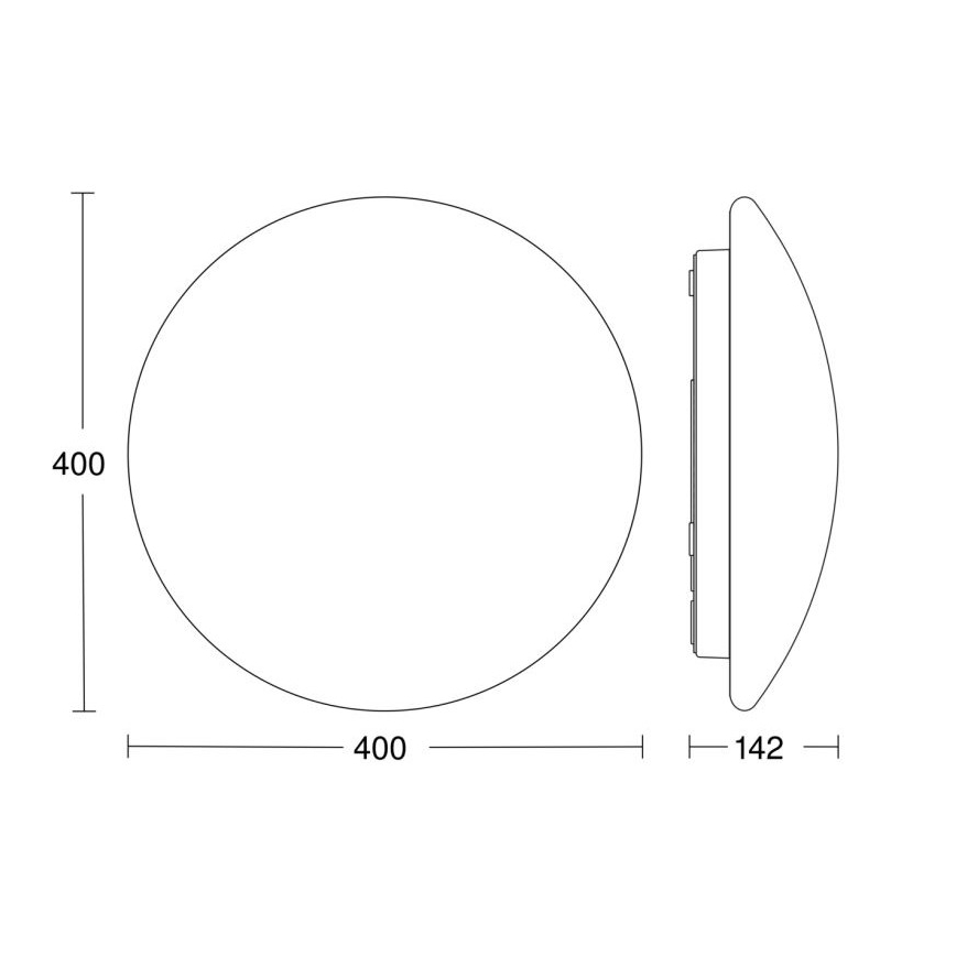 Steinel 056131 - Iluminação de teto para casa de banho LED RS PRO LED P3 LED/19,5W/230V IP54 3000K