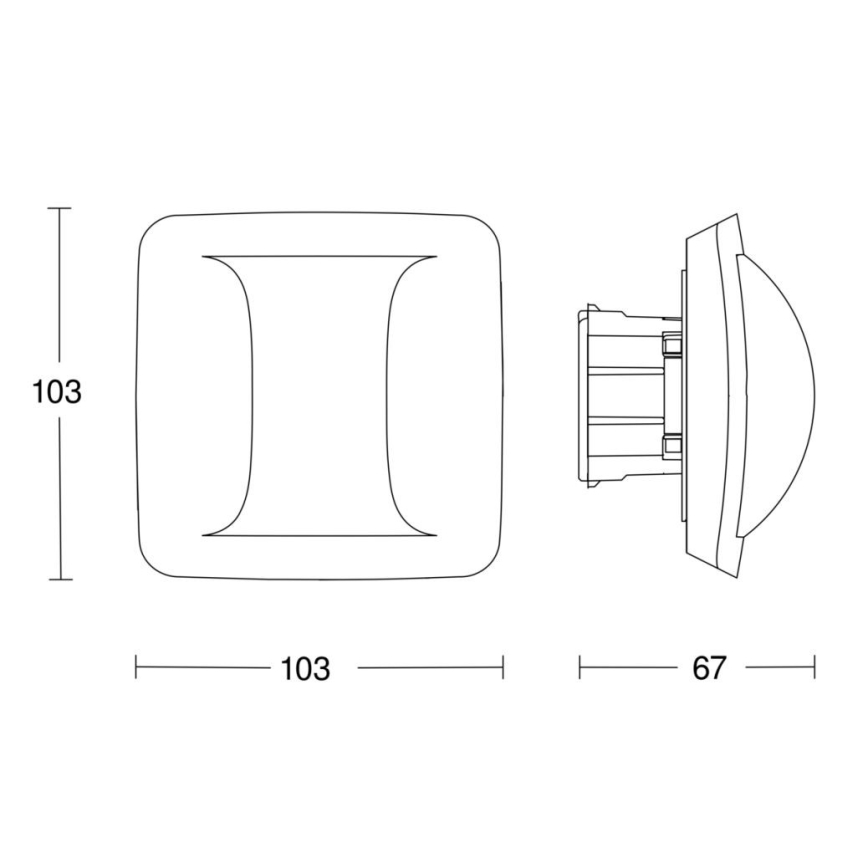 Steinel 058005 - Detetor de presença Corredor de presença COM2 branco