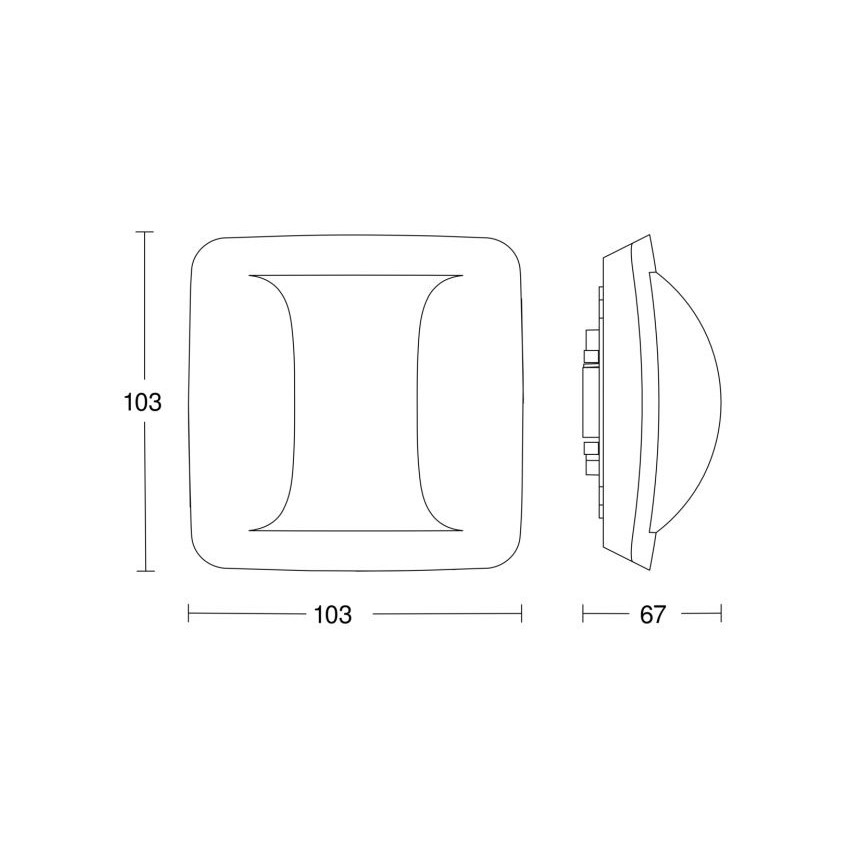 Steinel 058036 - Detetor de presença Hallway KNX branco