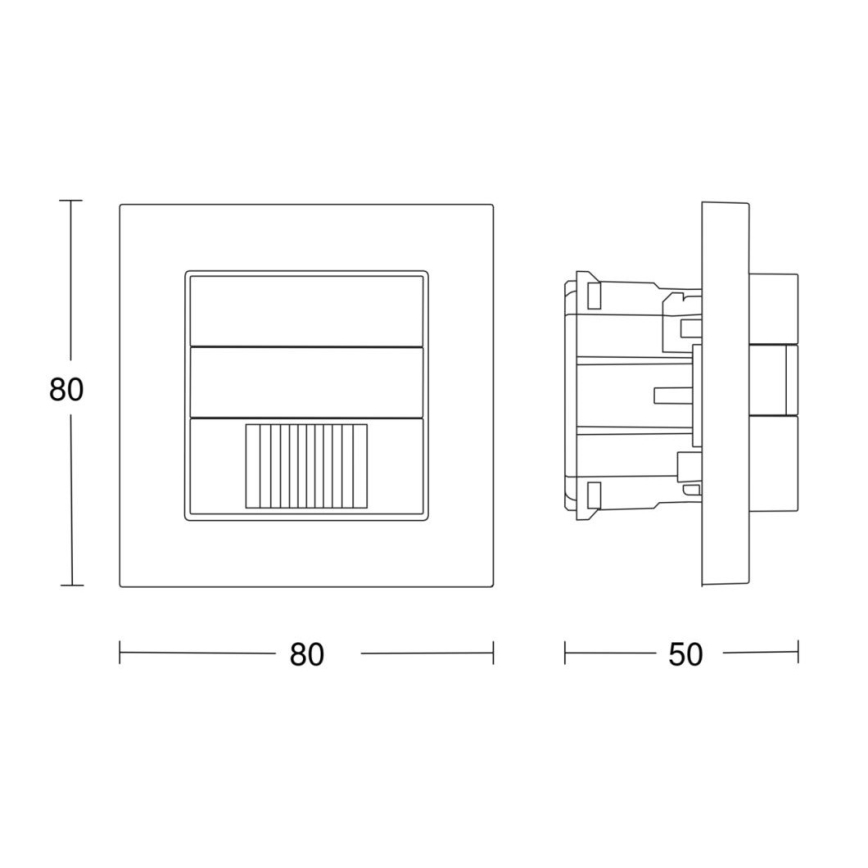 Steinel 058463 - Sensor de movimento IR 180 V3 KNX branco