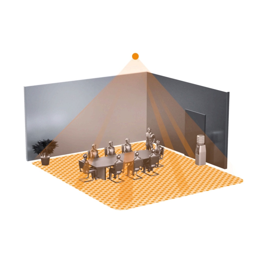 Steinel 058470 - Detetor de presença IR Quattro HD 24m KNX branco