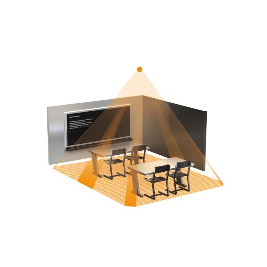 Steinel 058487 - Sensor de presença IR Quattro 8m V3 KNX branco