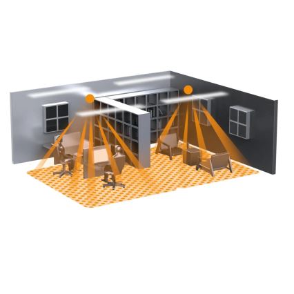Steinel 058500 - Sensor de presença IR Quattro SLIM XS V3 KNX branco