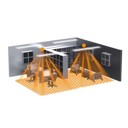 Steinel 058517 - Detetor de presença IR Quattro SLIM XS 4m V3 KNX branco