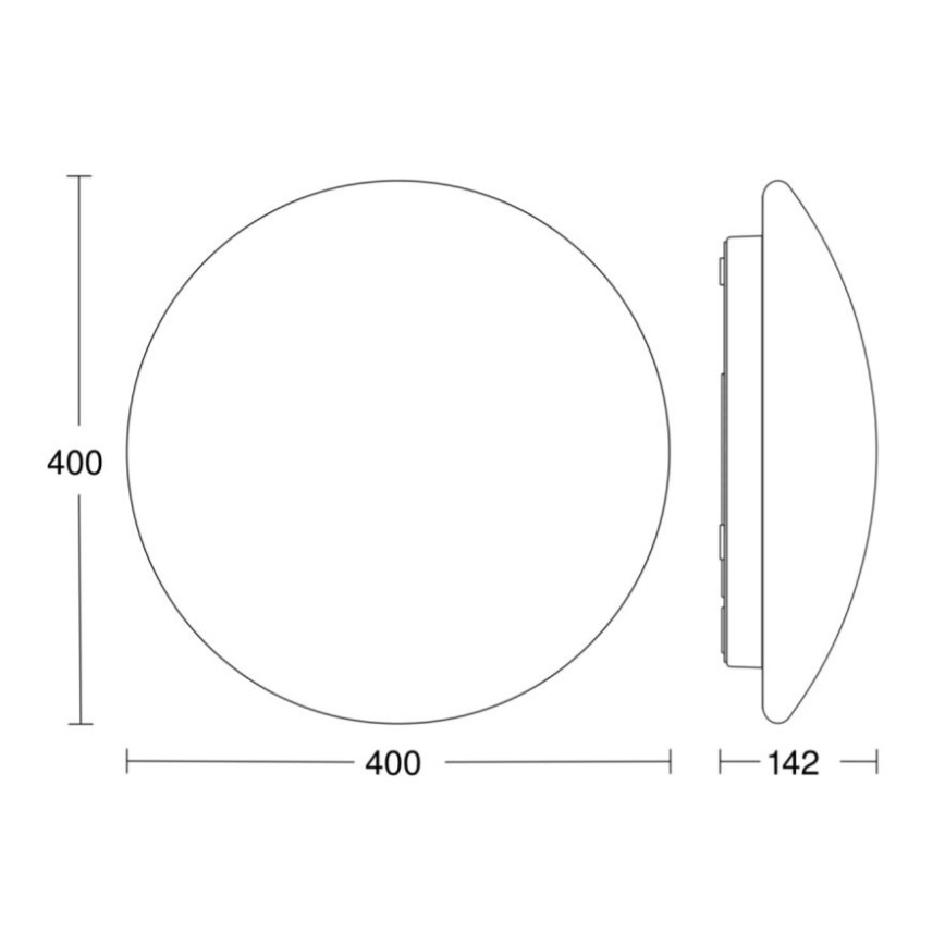 STEINEL 058609 - Iluminação de teto para casa de banho LED com sensor RS PRO LED/19,5W/230V 3000K IP54