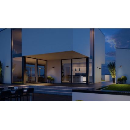 Steinel 058647 - Iluminação exterior com sensor SPOT DUO 2xGU10/7,5W/230V IP44