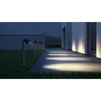 Steinel 058678 - Lâmpada LED exterior com sensor crepuscular SPOT WAY 1xGU10/7,86W/230V IP44 antracite