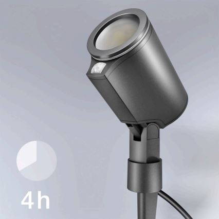 STEINEL 058685 – Candeeiro exterior LED com sensor SPOT GARDEN 1×GU10/7W/230V IP44