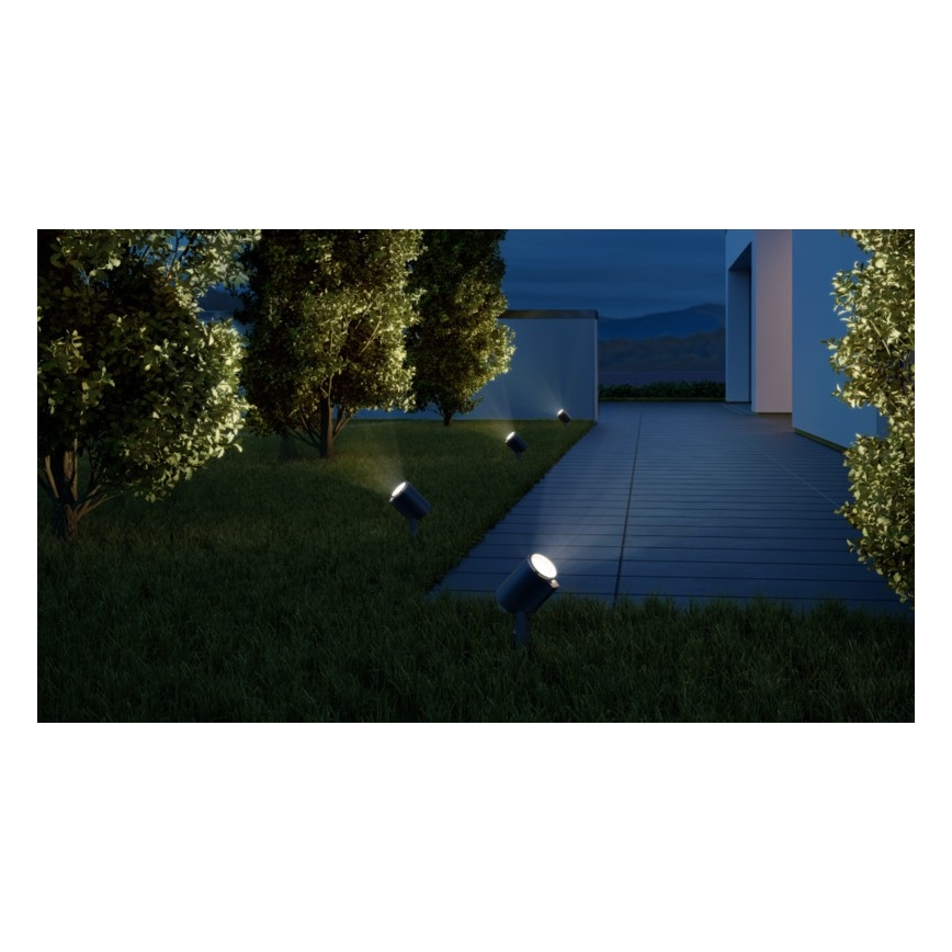 STEINEL 058685 – Candeeiro exterior LED com sensor SPOT GARDEN 1×GU10/7W/230V IP44