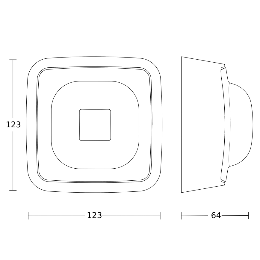 Steinel 064402 - Detetor de presença IR QUATTRO HD-2 BT-IPD