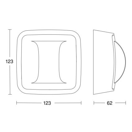 Steinel 064488 - Detetor de presença Hallway KNX branco