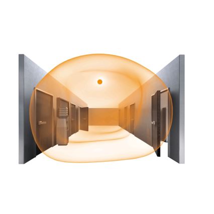 STEINEL 064815 - Iluminação de teto para casa de banho LED com sensor RS PRO LED/9,5W/230V 4000K IP54