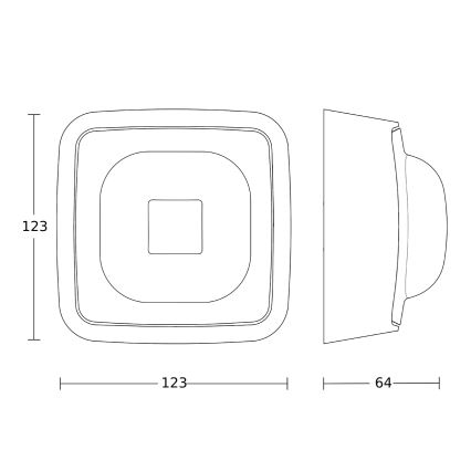 Steinel 064853 - Detetor de presença IR QUATTRO HD-2 KNX V3.5