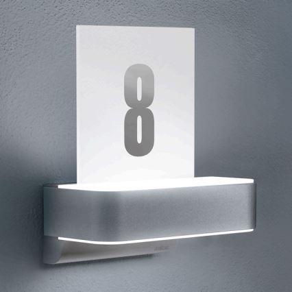 STEINEL 065713 - Número de Casa LED com sensor L820 LED/12,5W/230V IP44