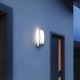 Steinel 065782 - Iluminação exterior com sensor de crepúsculo L 22 1xE27/60W/230V IP44 aço inoxidável