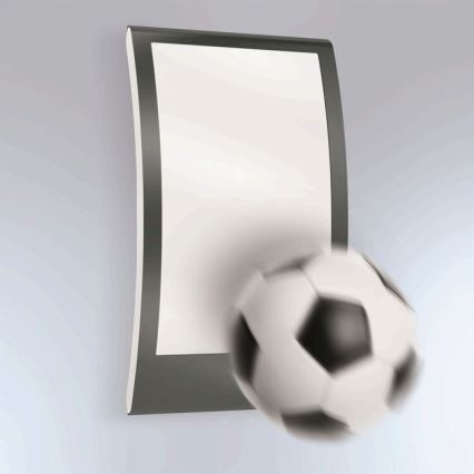 Steinel 065782 - Iluminação exterior com sensor de crepúsculo L 22 1xE27/60W/230V IP44 aço inoxidável